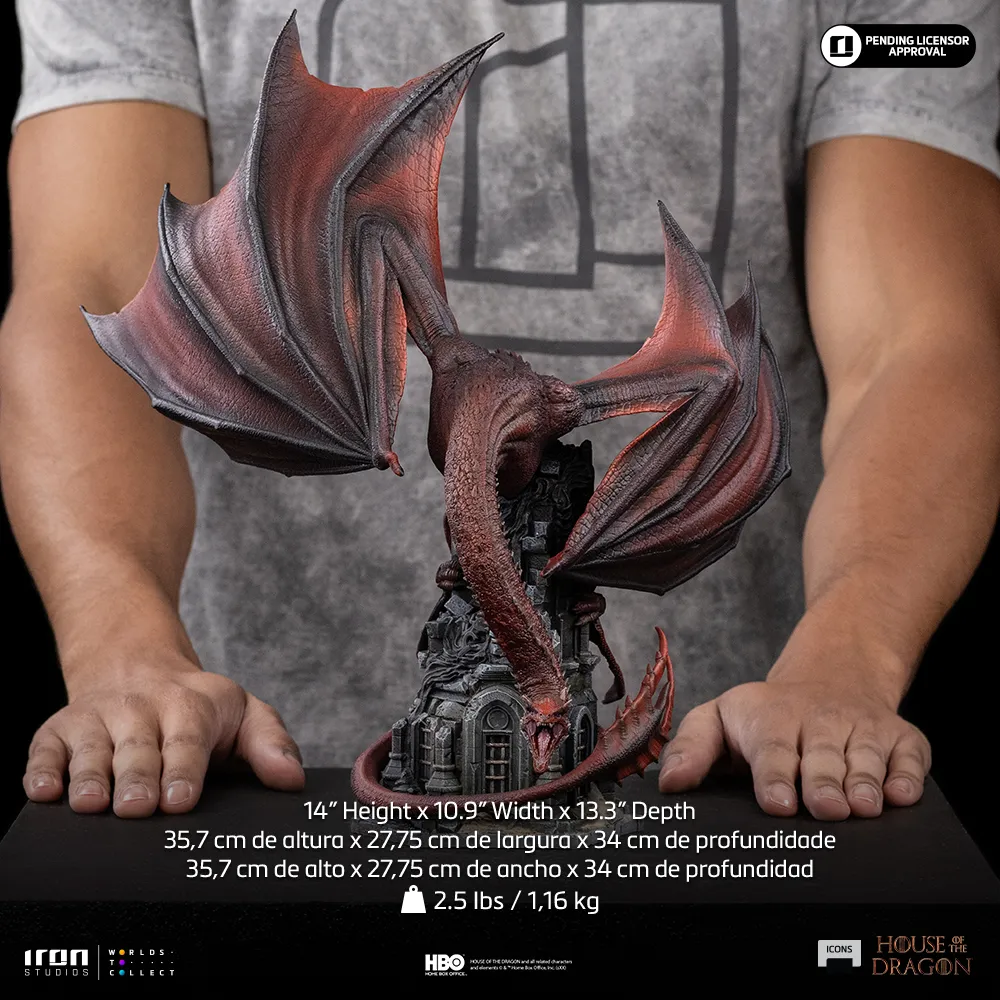 Statua House OF the Dragon Caraxes 1/10 DS Modellismo Statua House Dragon Caraxes scala 1/10