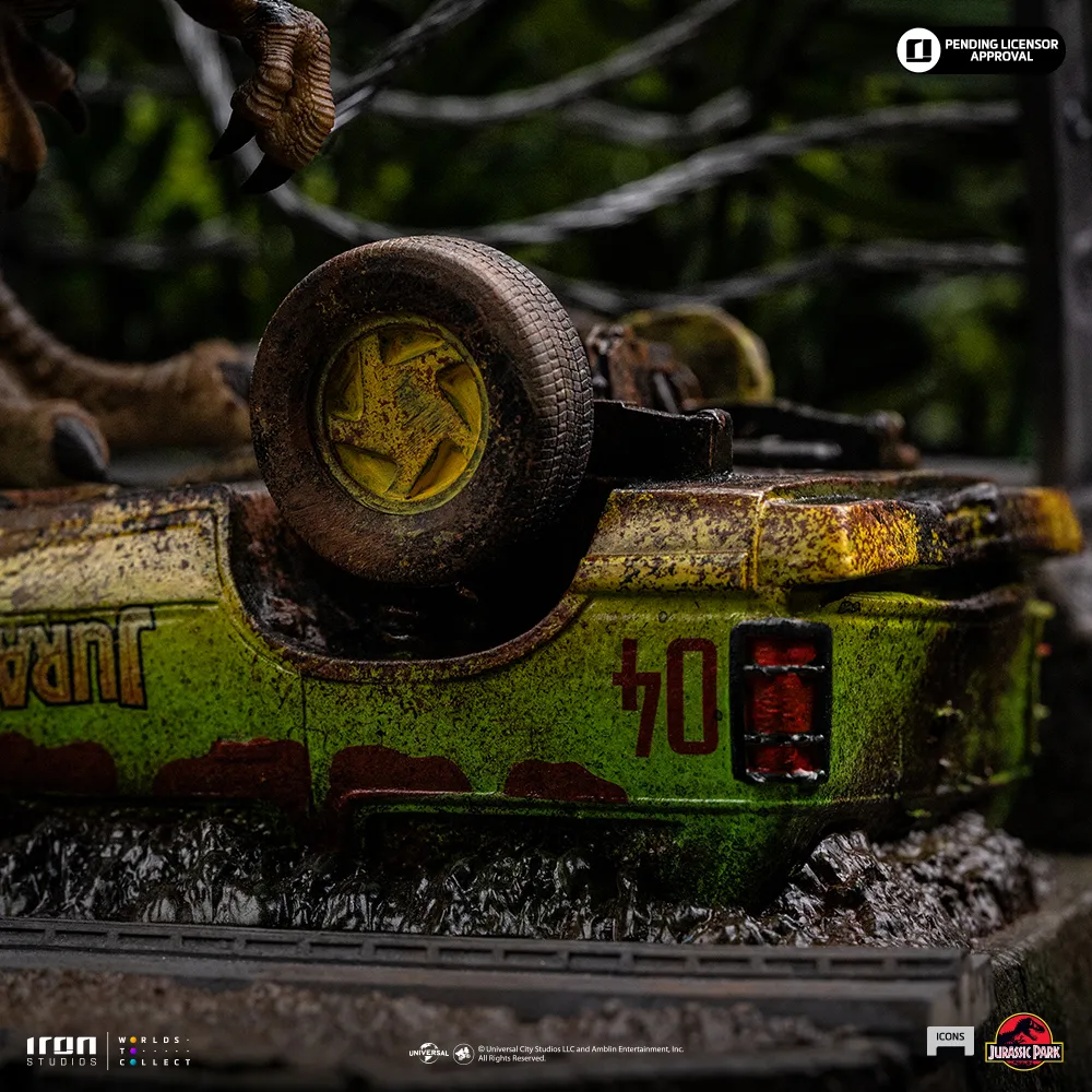 Statua Jurassic Park Icons T-rex Breakout Set A DS Modellismo Statua Jurassic Park Icons T-rex Breakout