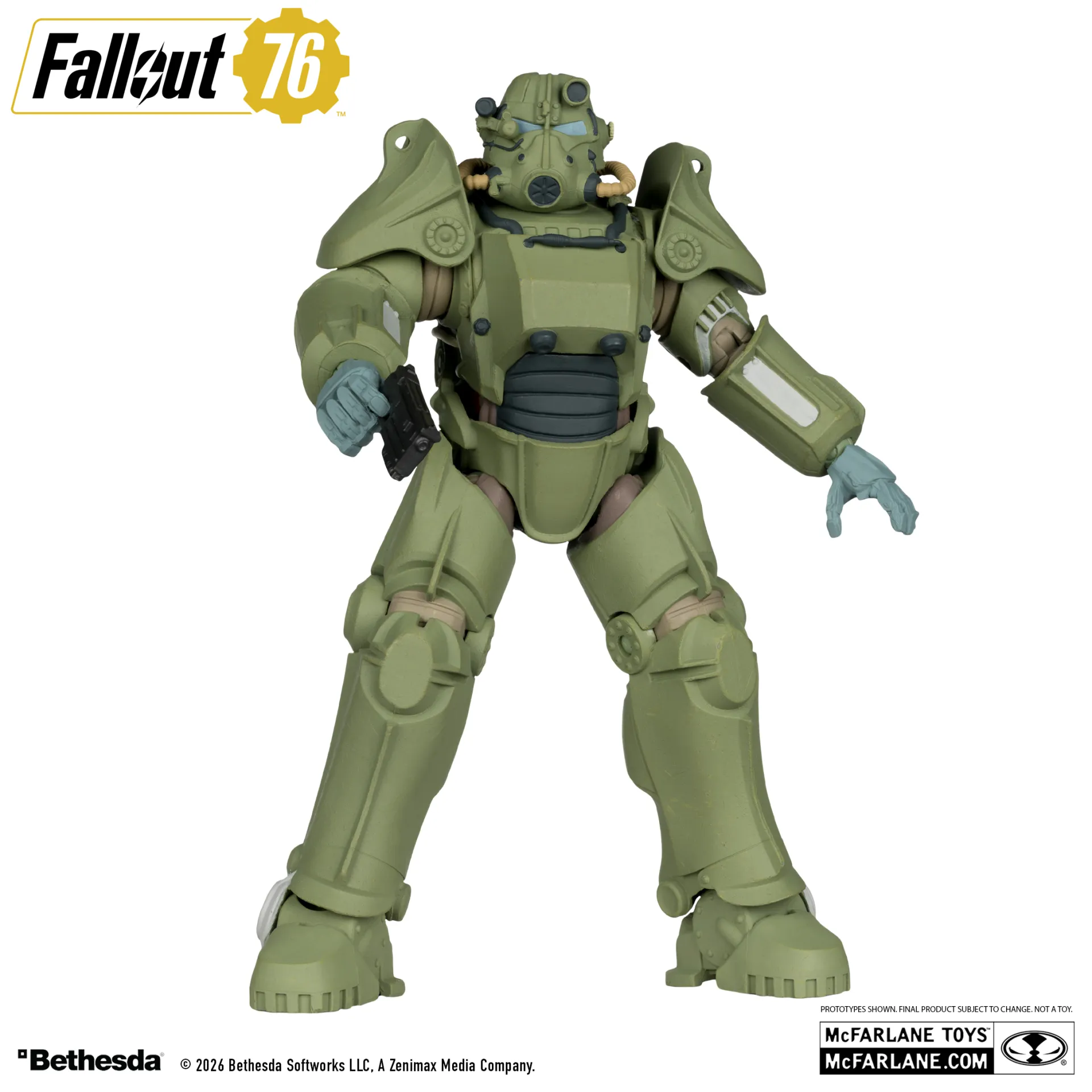 McFarlane Gaming Edition 7INCH Fallout 76 T-45 Military Armor Action Figure DS Modellismo McFarlane Gaming 7INCH Fallout 76 T-45