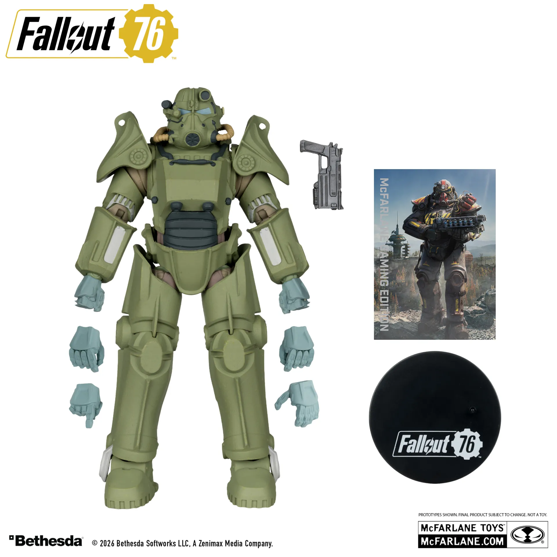 McFarlane Gaming Edition 7INCH Fallout 76 T-45 Military Armor Action Figure DS Modellismo McFarlane Gaming 7INCH Fallout 76 T-45