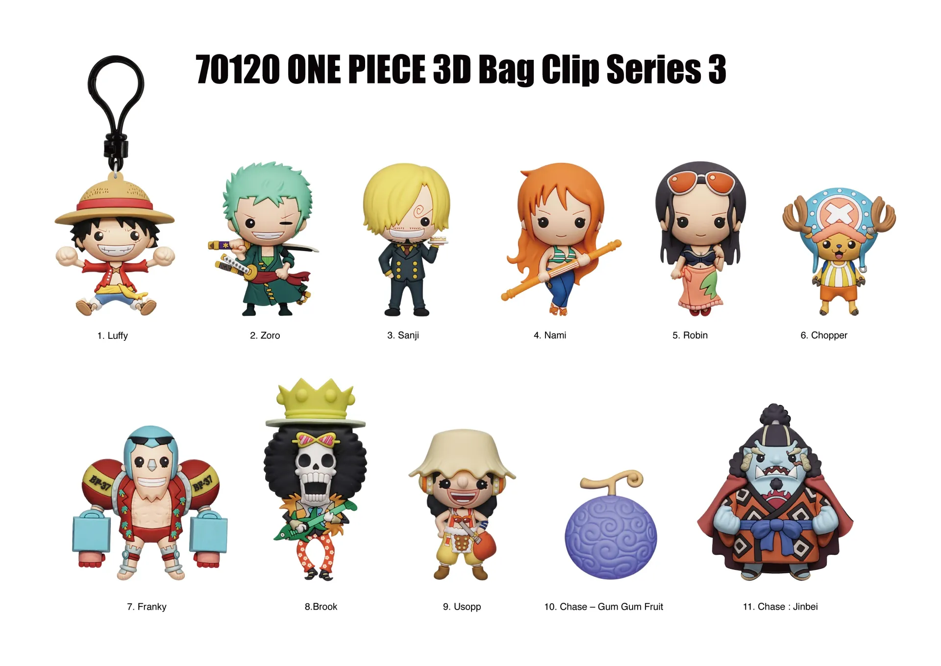 Clip ferma sacchetti One Piece S3 Blind Box Display (24) DS Modellismo Clip ferma sacchetti One Piece S3 Blind Box