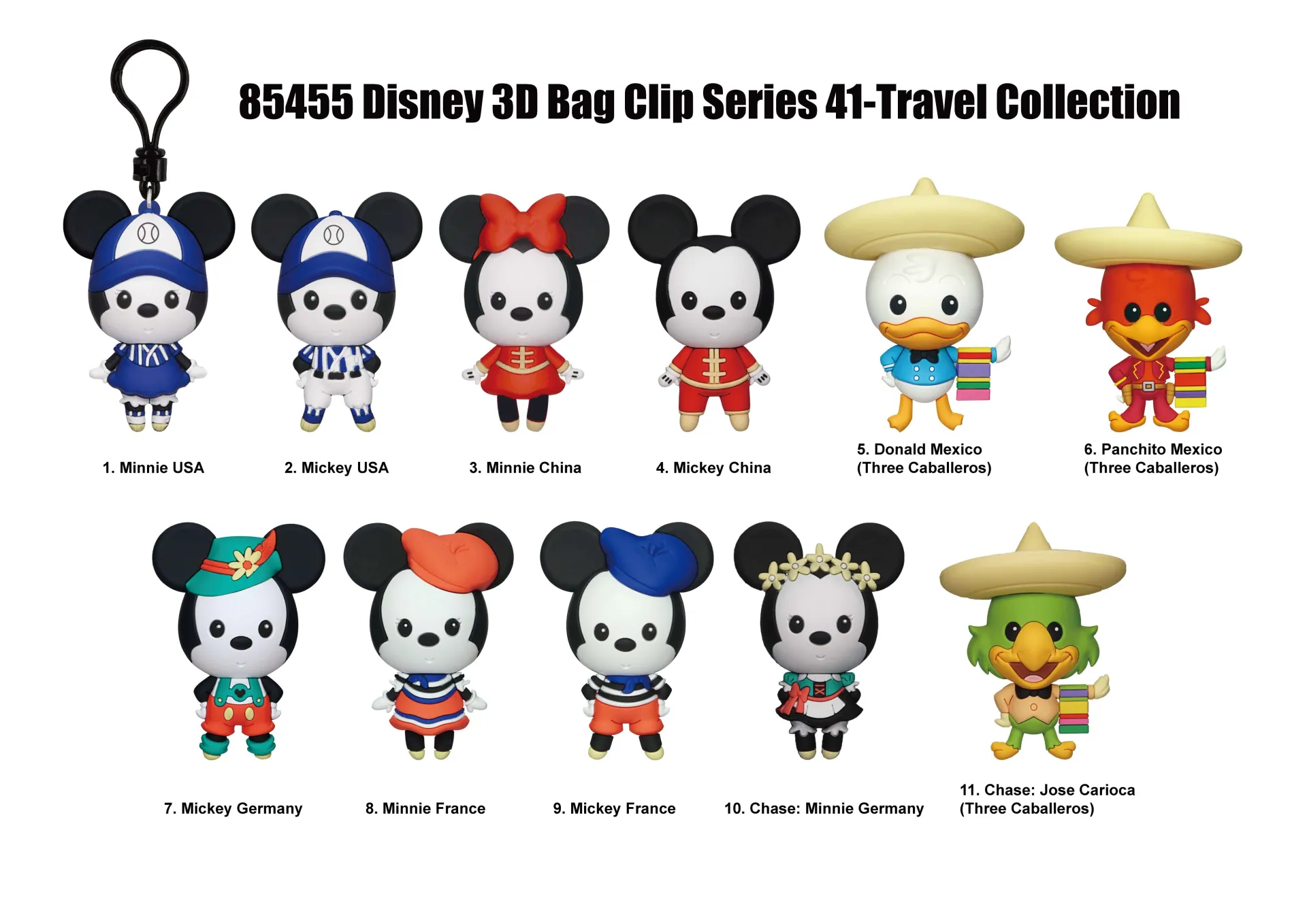 Clip ferma sacchetti Mickey & Minnie Around the World Blind Box Display (24) DS Modellismo Clip ferma sacchetti Mickey & Minnie Around