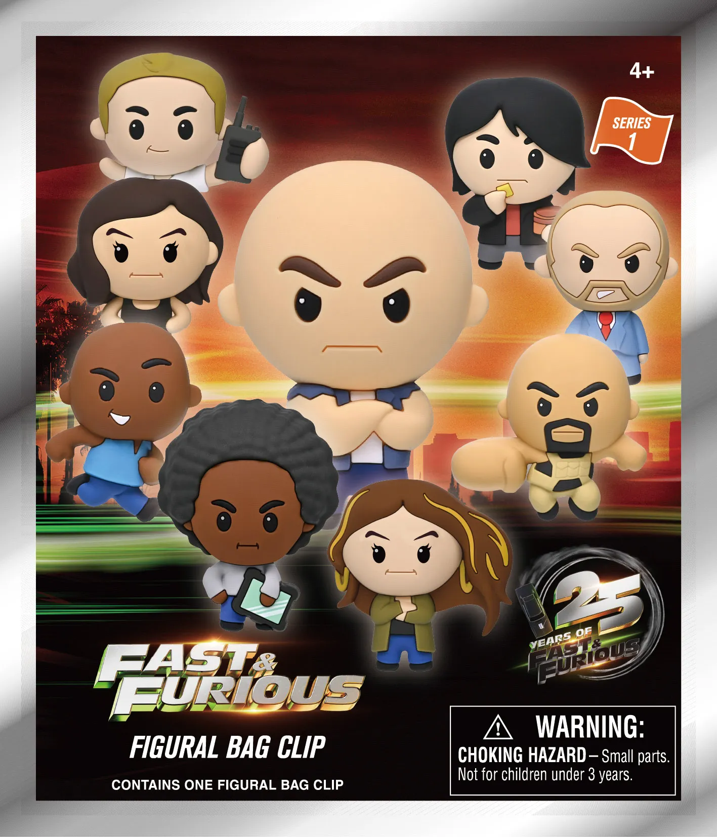 Clip ferma sacchetti Fast & Furious 25TH Anniversary Blind Box Display (24) DS Modellismo Clip ferma sacchetti Fast & Furious 25TH