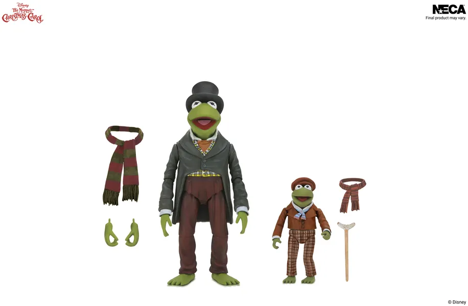 The Muppet Christmas Carol Kermit AS Bob Cratchit Ultimate Action Figure DS Modellismo Muppet Christmas Carol Kermit As Bob