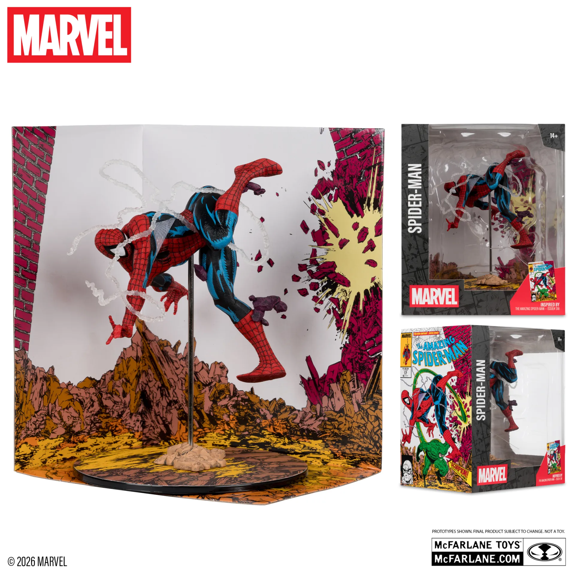 Marvel Collection 1:10 WV7 Spider-man (Amazing Spider-man #318) Figure DS Modellismo Marvel Collection WV7 Spider-man scala 1:10