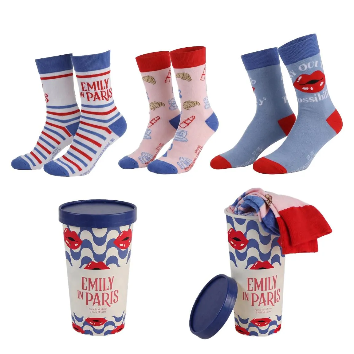 Confezione regalo Emily IN Paris Socks Pack (3) DS Modellismo Confezione regalo Emily In Paris Socks (3)