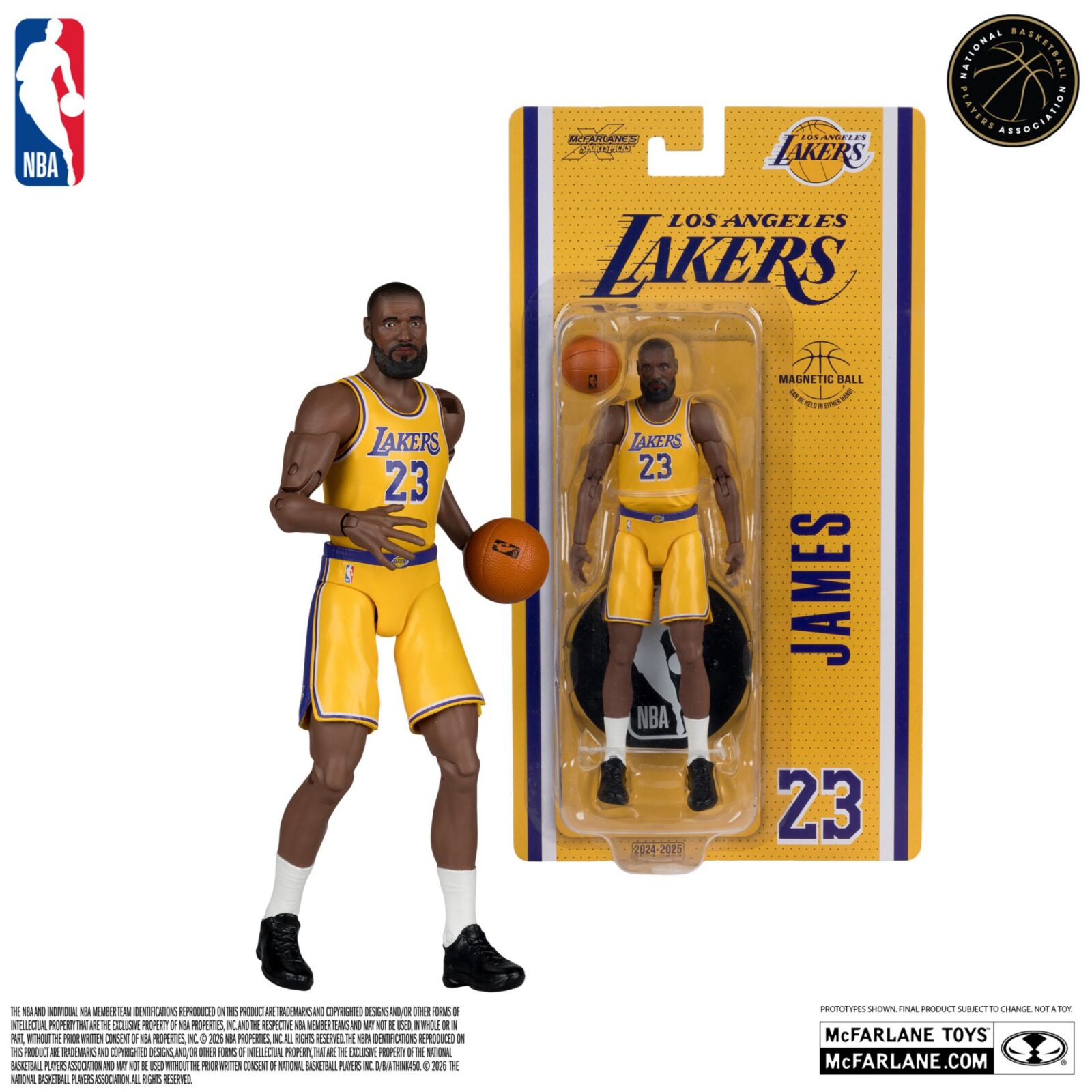 NBA 6INCH Articulated Figures WV1 Lebron James (Los Angeles Lakers) DS Modellismo Nba 6INCH Articulated WV1 Lebron James