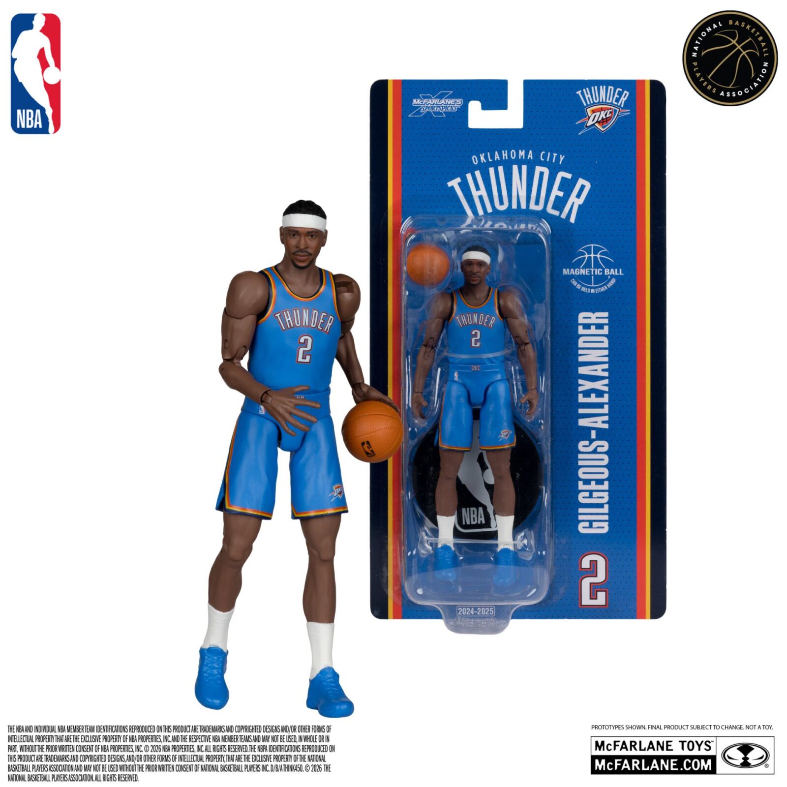 NBA 6INCH Articulated Figures WV1 Shai Gilgeous-alexander (Oklahoma City Thunder) DS Modellismo Nba 6INCH Articulated WV1 Shai