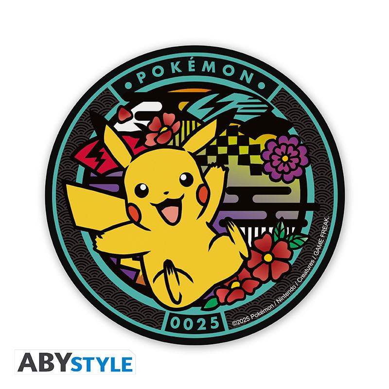 Sottobicchiere Pokemon Pikachu in ceramica DS Modellismo Sottobicchiere Pokemon Pikachu in ceramica