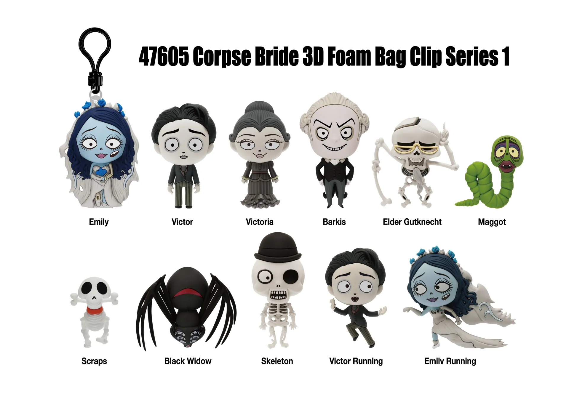 Clip ferma sacchetti Corpse Bride Blind Box Display (24) DS Modellismo Clip ferma sacchetti Corpse Bride Blind Box