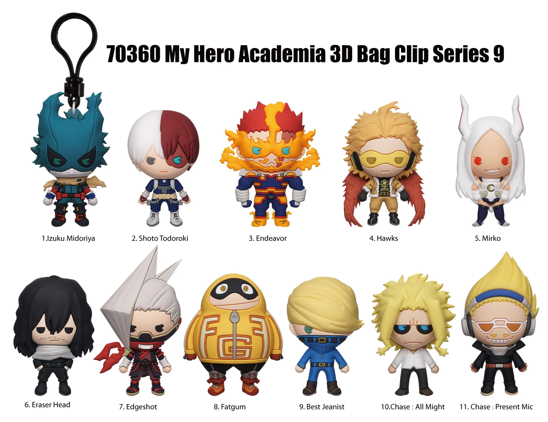 Clip ferma sacchetti MY Hero Academia S9 Blind Box Display (24) DS Modellismo Clip ferma sacchetti My Hero Academia S9