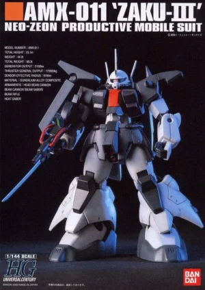 Hguc Zaku III AMX-011 scala 1/144
