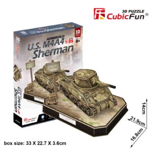 U.S. M4A4 Sherman scala 1/35 Cubicfun