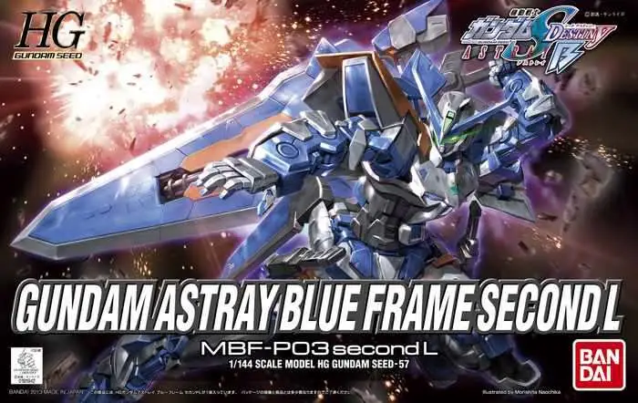 HG Gundam Astray Blu Frame Second L 1/144 DS Modellismo Hg Gundam Astray Blu Frame scala 1/144