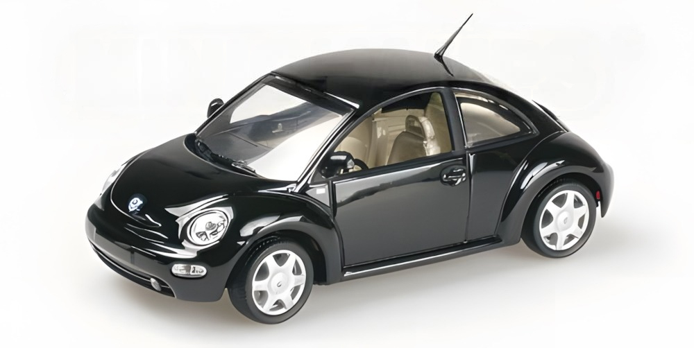 Volkswagen New Beetle 1998 Black DS Modellismo Volkswagen Beetle 1998 Black scala 1/43