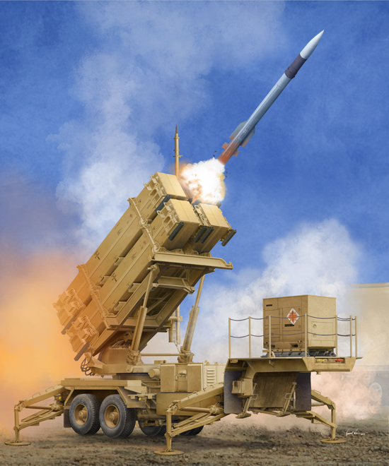M901 Launching Station with MIM-104F Patriot Sam System PAC-3 DS Modellismo M901 Launching Station scala 1/35