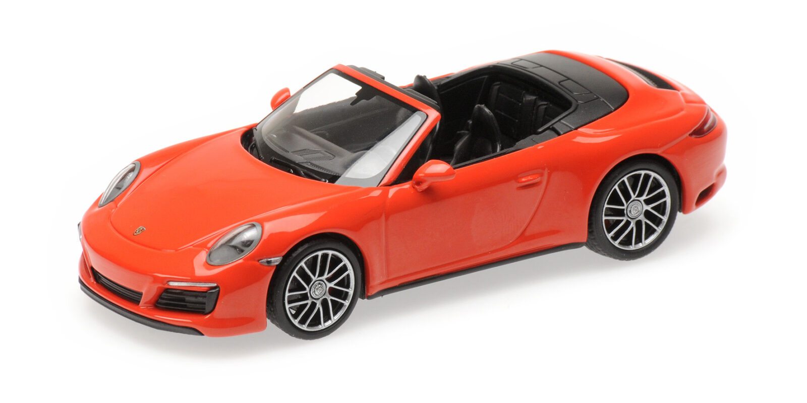 Porsche 911 (991.2) Carrera 4S Cabriolet Orange 2017 DS Modellismo Porsche 911 Carrera 4S Cabriolet scala 1/43
