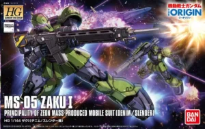 Hg Zaku I Denim Slender Origin scala 1/144