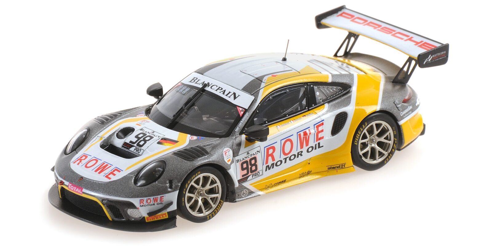 Porsche 911 GT3 R (991.2) Muller Dumas Jaminet 24H Spa 2019 DS Modellismo Porsche 911 GT3 R Muller Dumas scala 1/43