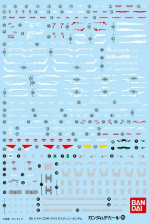Gundam Decal Rg Gundam Destiny GD95