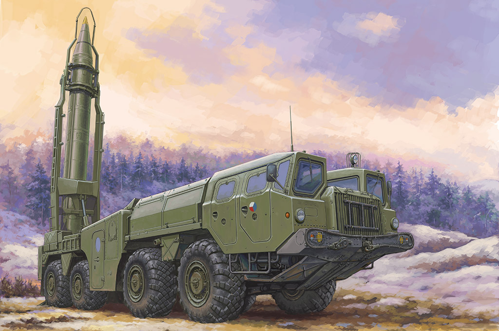 Soviet 9P117M1 Launcher with R17 Rocket OF 9K72 Missile Complex Elbrus Scud B DS Modellismo Soviet 9P117M1 Launcher with R17 scala 1/72