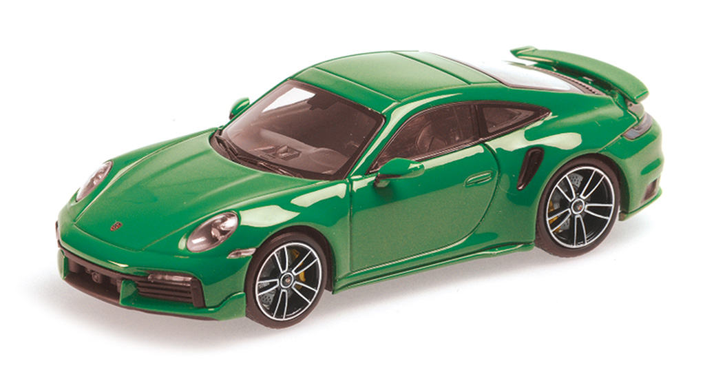 Porsche 911 (992) Turbo S Coupe Sport Design Green 2021 DS Modellismo Porsche 911 Turbo S Coupe Sport scala 1/43