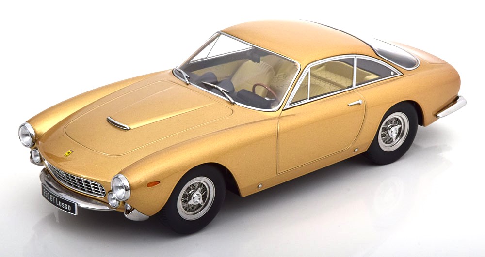 Ferrari 250 GT Lusso Gold Metallic 1962 Ferrari Museum Modena DS Modellismo Ferrari 250 GT Lusso Gold scala 1/18
