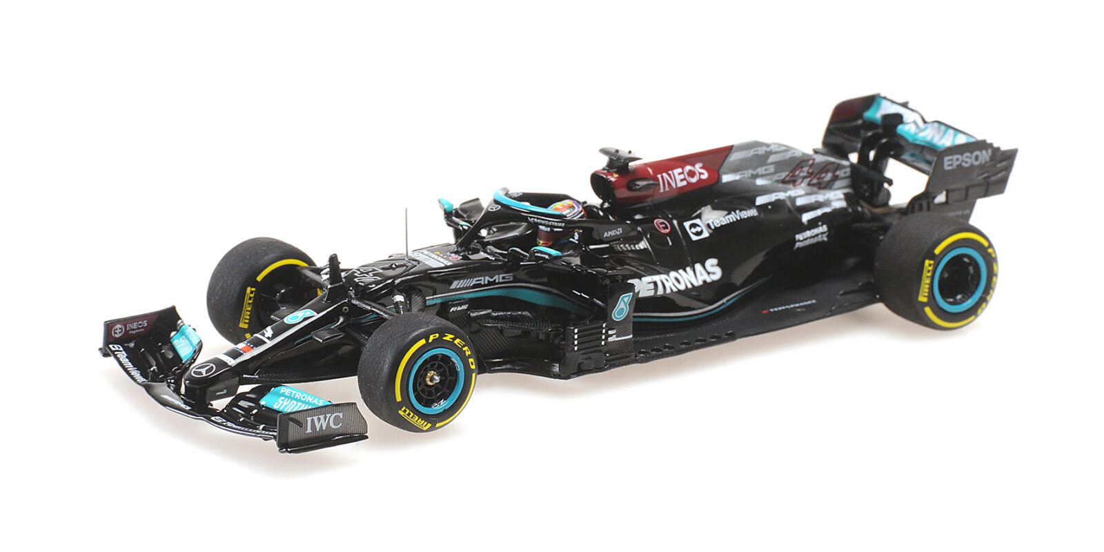 Mercedes W12 Lewis Hamilton Winner Qatar GP 2021 DS Modellismo Mercedes W12 Lewis Hamilton scala 1/43