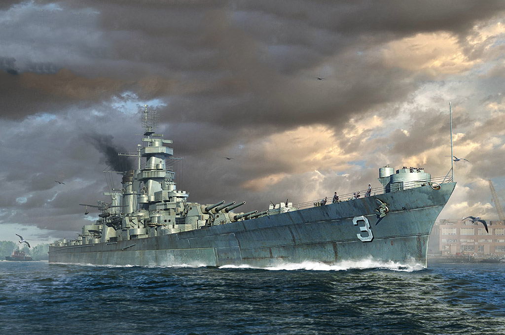 Uss Hawaii CB-3 DS Modellismo Uss Hawaii CB-3 scala 1/700 Trumpeter Kit