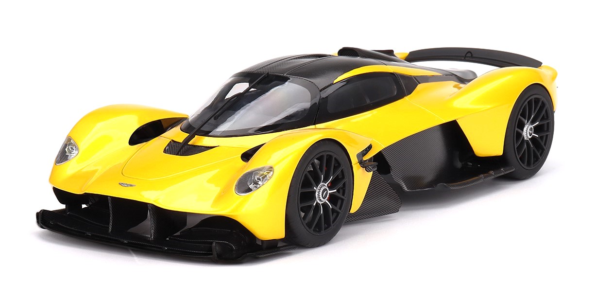 Aston Martin Valkyrie Sunburst Yellow Top Speed DS Modellismo Aston Martin Valkyrie Sunburst scala 1/18