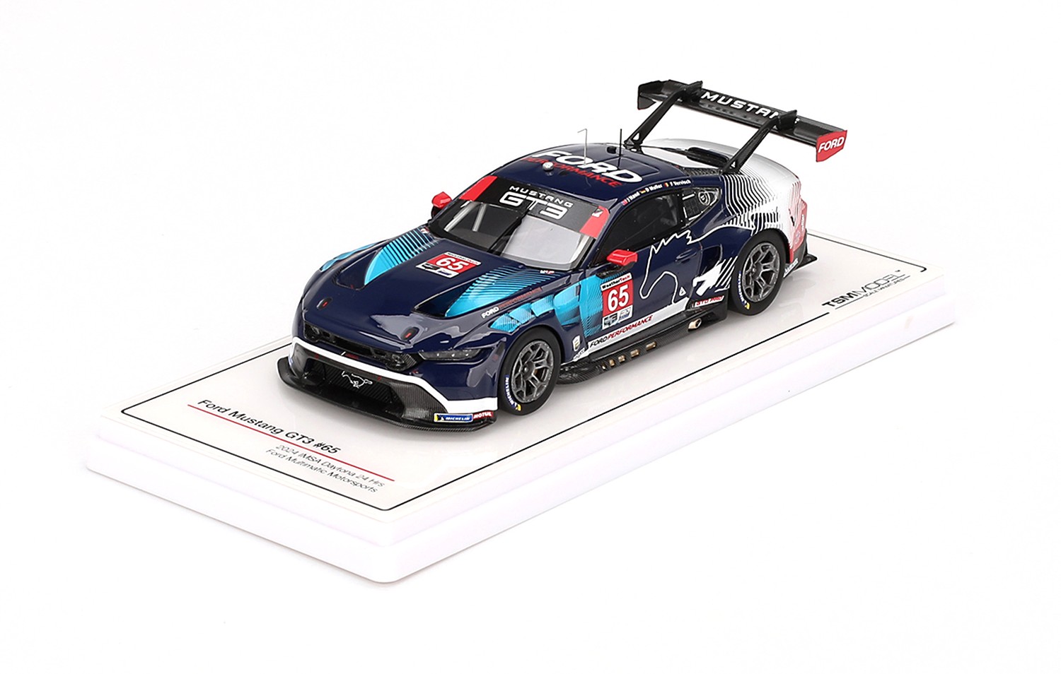 Ford Mustang GT3 #65 Multimatic Motorsports Imsa 24H Daytona 2024 DS Modellismo Ford Mustang GT3 #65 Multimatic scala 1/43