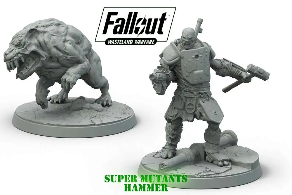 Fallout WW Super Mutants Hammer DS Modellismo Fallout Ww Super Mutants Hammer MODIPHIUS