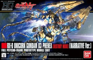 Hguc Gundam Unicorn Phenex Destr scala 1/144