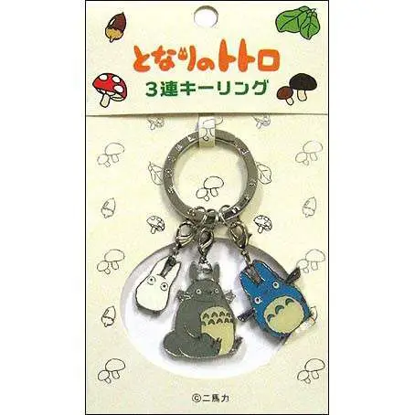 Portachiavi Totoro 3 Charms A DS Modellismo Portachiavi Totoro 3 Charms STUDIO GHIBLI