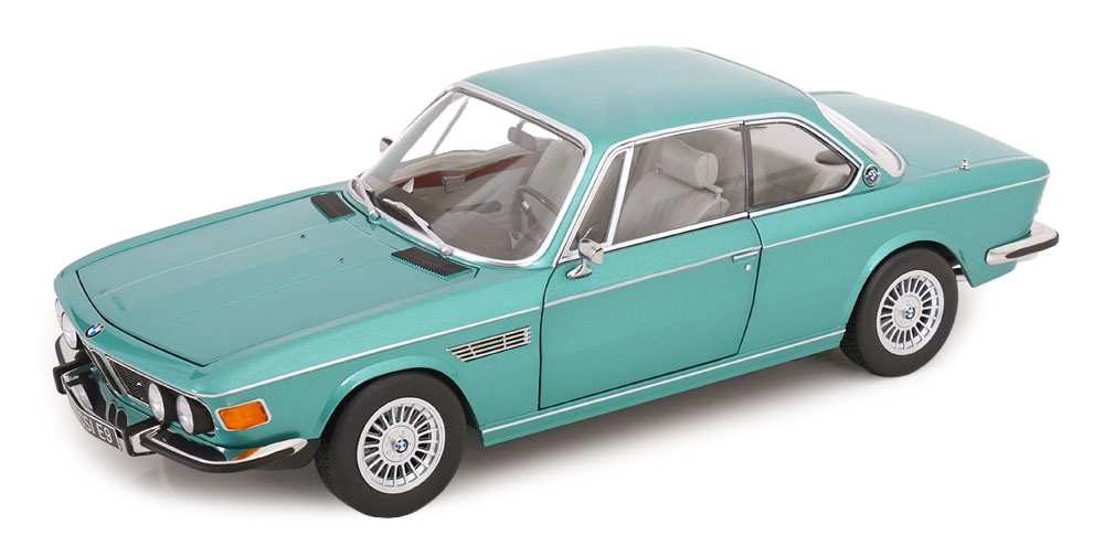 Bmw 3.0 Csi E9 Turquoise Metallic with Alpina Rims 1971 DS Modellismo Bmw 3.0 Csi E9 Turquoise Metallic scala 1/12