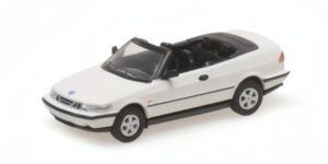 Saab 900 Cabriolet White scala H0 1/87