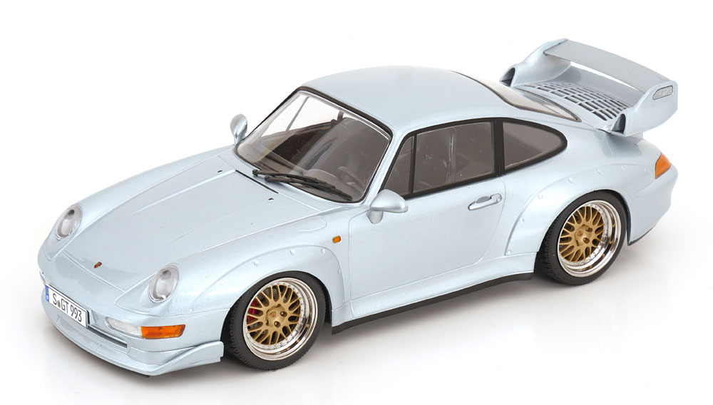 Porsche 911 (993) GT2 1996 Bbs Rims Silver DS Modellismo Porsche 911 GT2 1996 Bbs Rims scala 1/18