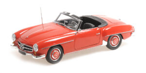 Mercedes Benz 190 SL (W121) Red scala 1/18