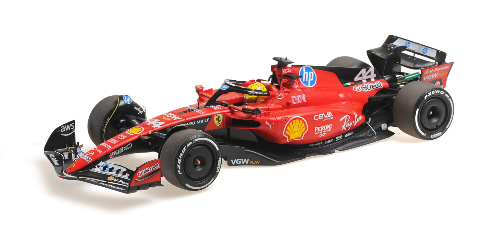 Ferrari SF-23 Lewis Hamilton Fiorano Test 2025 DS Modellismo Ferrari SF-23 Lewis Hamilton scala 1/18