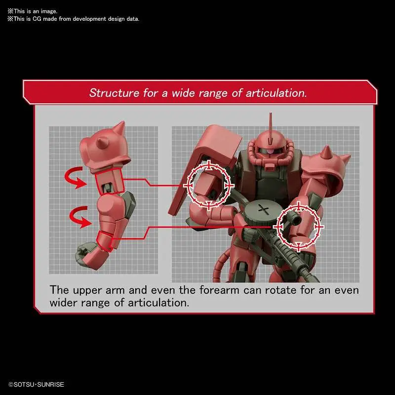 HG Zaku II MS-06S 1/144 DS Modellismo Hg Zaku II MS-06S scala 1/144