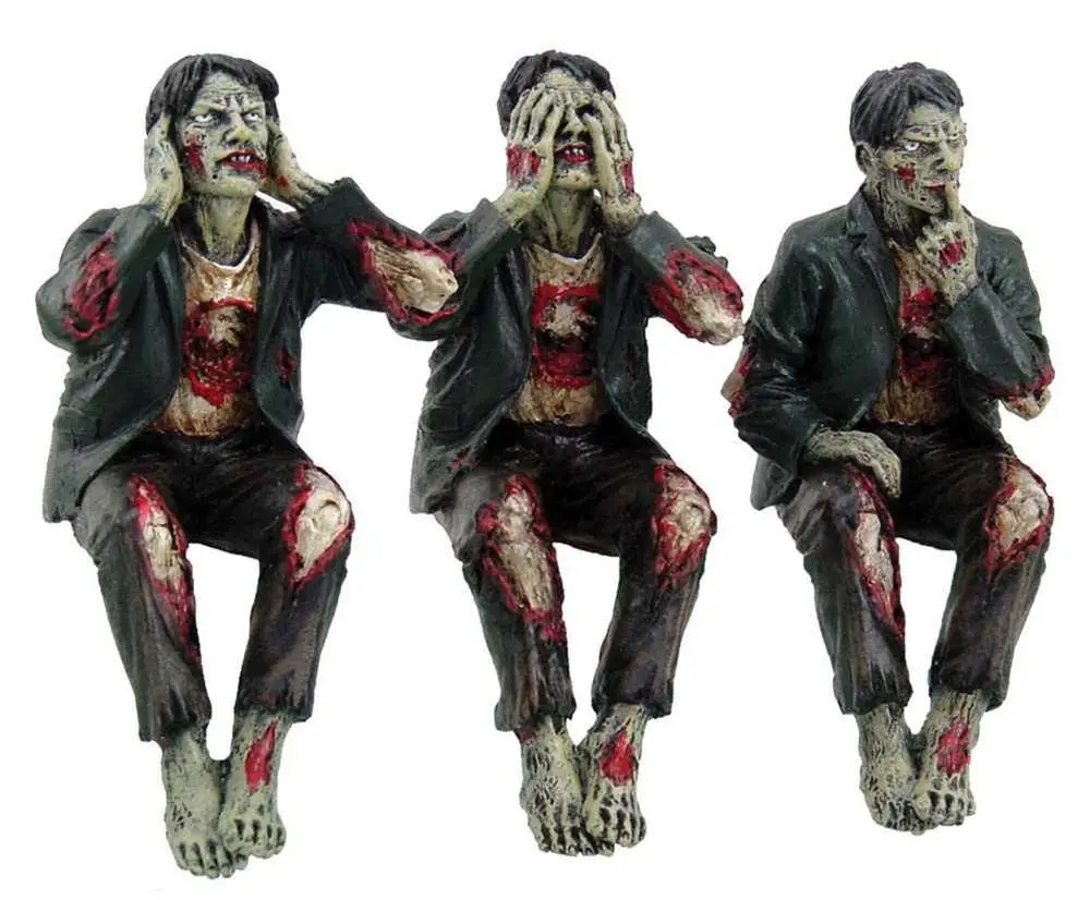 See NO Hear NO Speak NO Evil Zombies DS Modellismo See No Hear No Speak No Evil Zombies