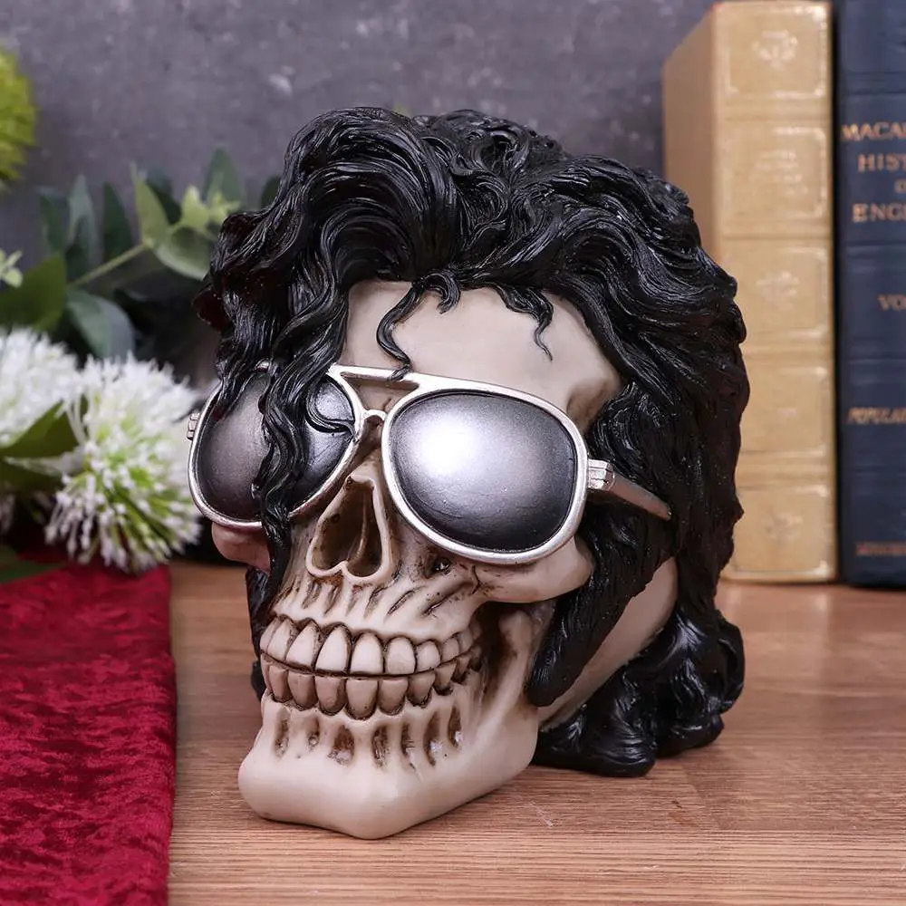 Decorazione The King OF POP Skull 16.5 cm DS Modellismo Decorazione King POP Skull 16.5 NEMESIS NOW