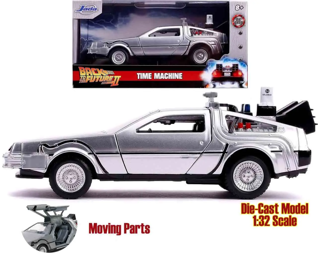 Back to the Future II Delorean 1982 DMC 12 Die Cast Model 1/32 DS Modellismo Back to Future II Delorean 1982 scala 1/32