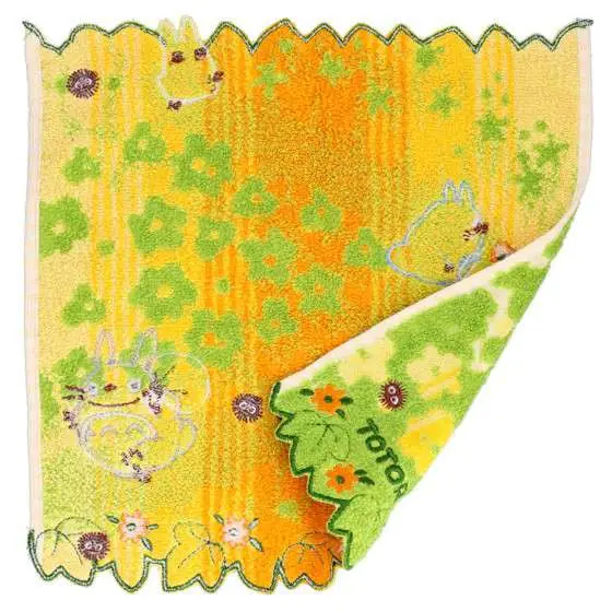 Asciugamano Totoro Yellow Flowers Mini DS Modellismo Asciugamano Totoro Yellow Flowers Mini