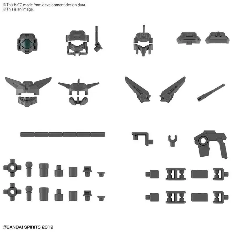 30MM OP Parts Set 6 Custom Heads A 1/144 DS Modellismo 30MM Op Parts Set 6 Custom Heads scala 1/144