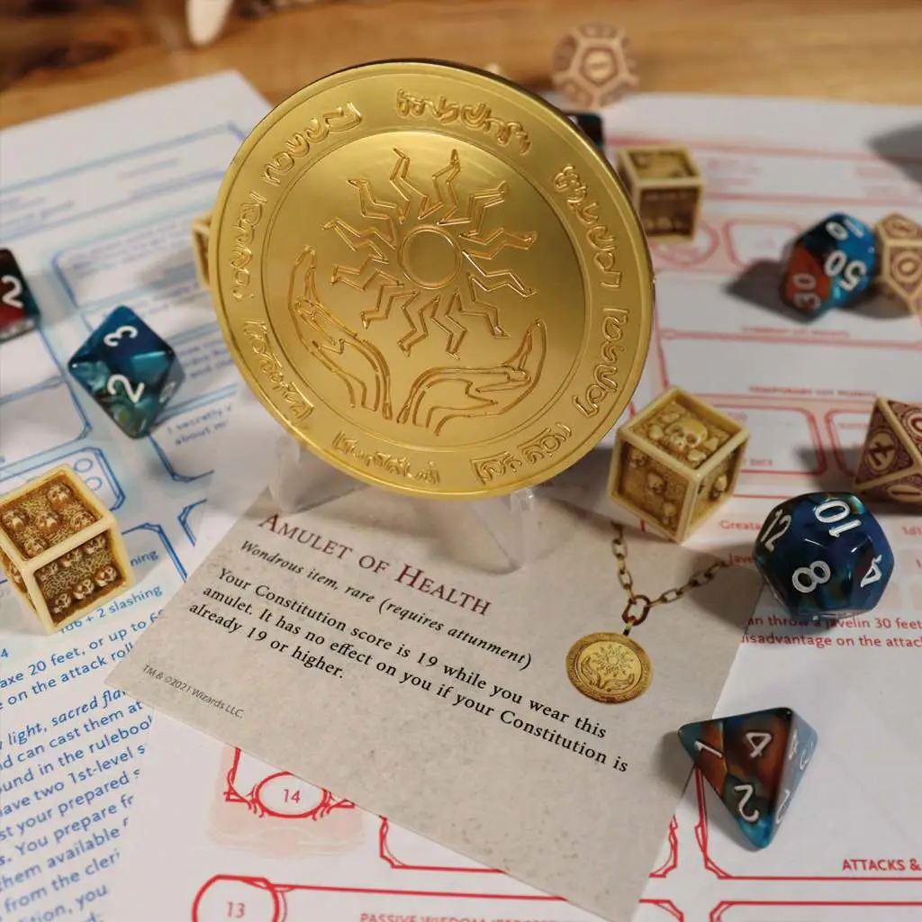 Dungeons&dragons 24K Gold Plat.medallion DS Modellismo Dungeons&dragons 24K Gold Plat.medallion