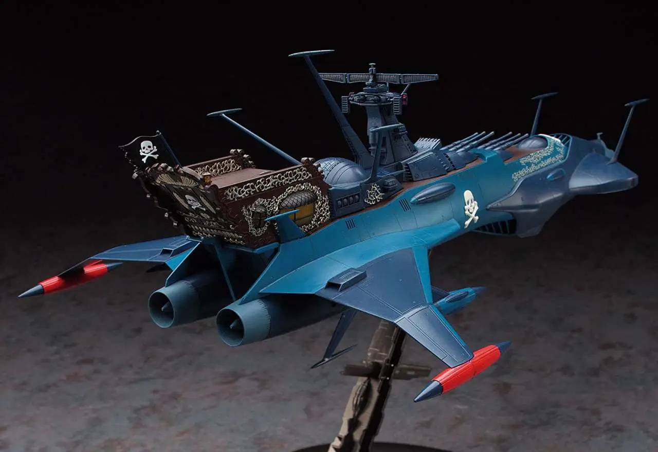 Captain Harlock Space Pirate Battleship Arcadia Phantom Death Shadow 1/1500 MK DS Modellismo Captain Harlock Space Pirate Battleship