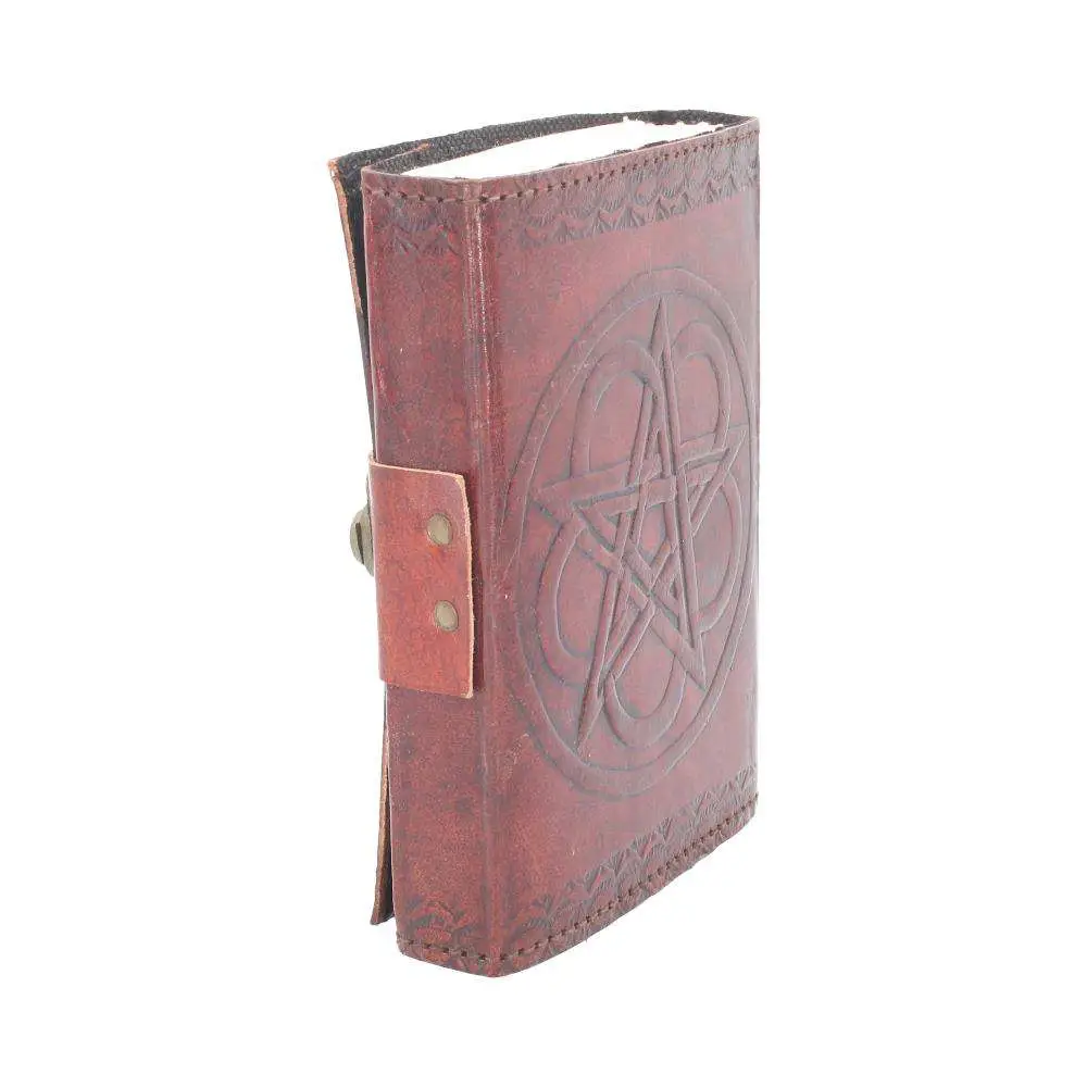 Leather Diary Embossed Pentagram & Lock DS Modellismo Leather Diary Embossed Pentagram & Lock