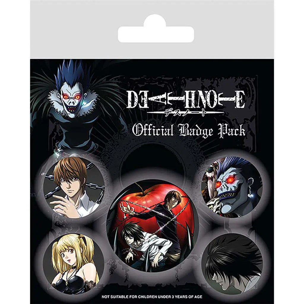 Death Note Badge Pack DS Modellismo Death Note Badge PYRAMID INTERNATIONAL