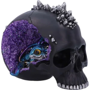 Skull Crystal Cave Black Dragon NEMESIS NOW
